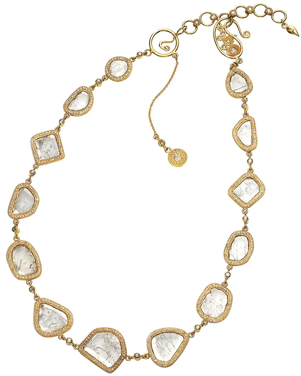 20k Yellow Gold Diamond Luminosity Necklace