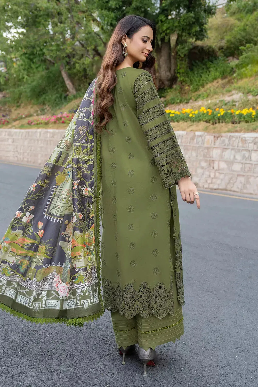 3PC Embroidered Unstitched Lawn Suit KSE-2694