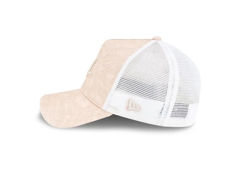 Alpine F1 Floral All-Over Print Light Beige 9FORTY A-Frame Trucker