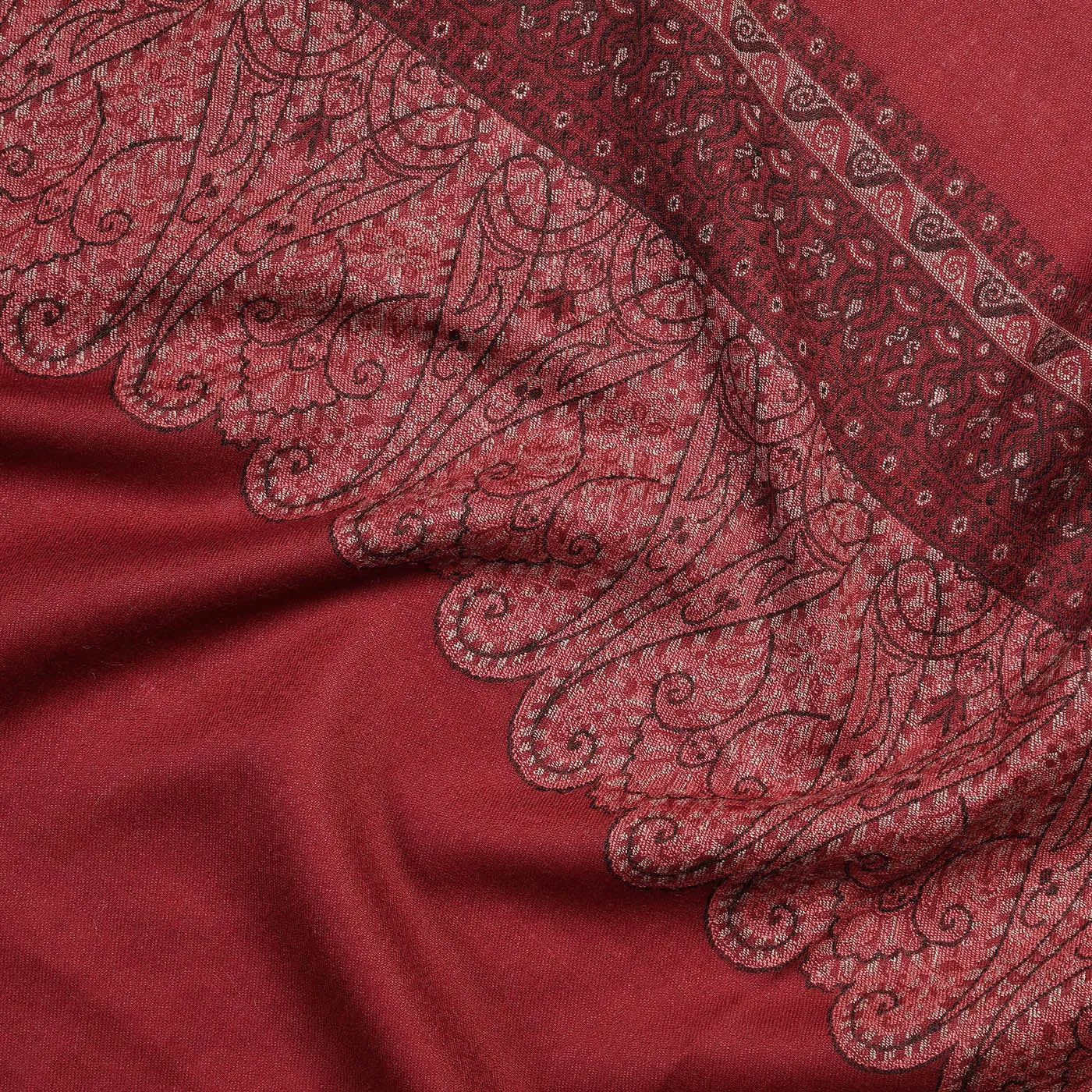 Amir Dark Marron Wool Jacquard Lohi