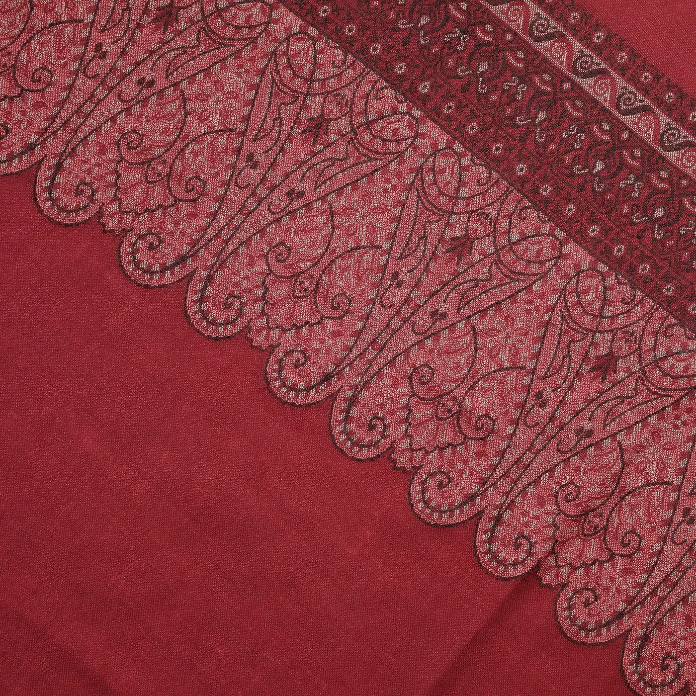 Amir Dark Marron Wool Jacquard Lohi