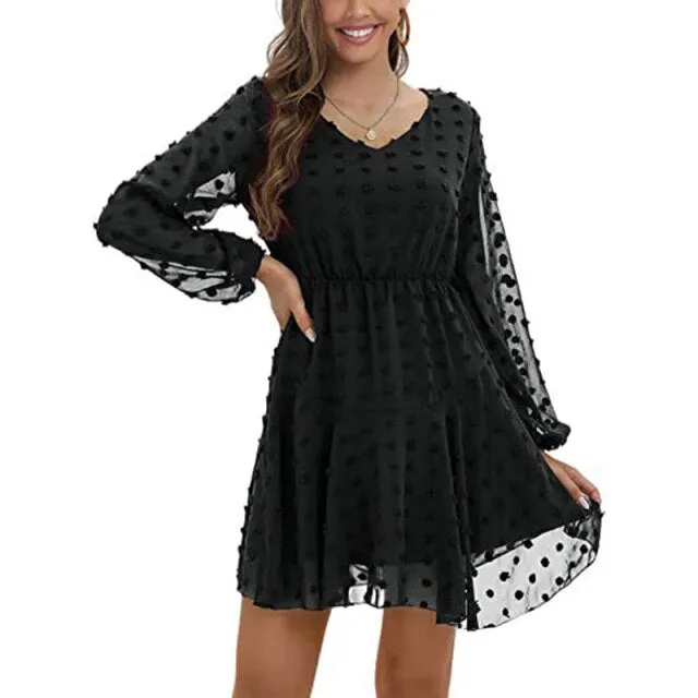 Amy Fashion - Elegant Casual Chiffon Party Vintage Midi Dresses