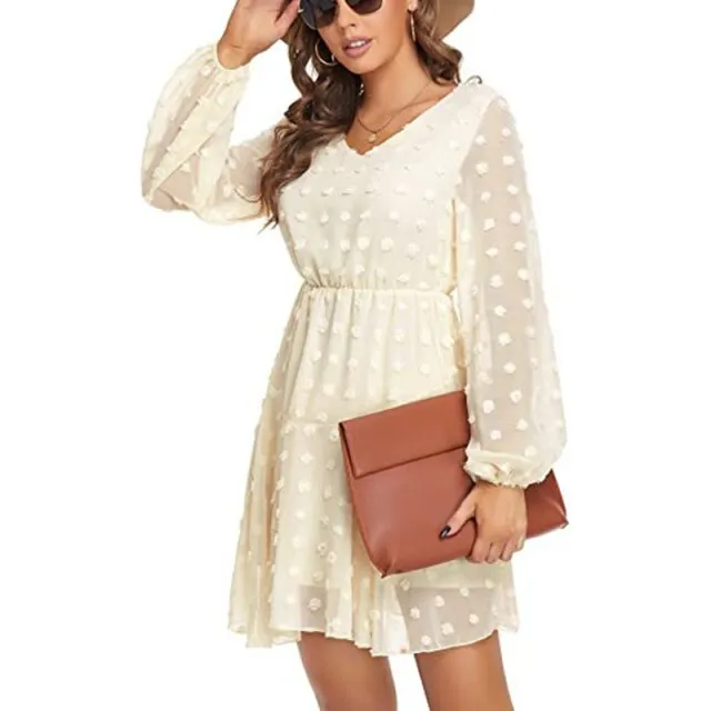 Amy Fashion - Elegant Casual Chiffon Party Vintage Midi Dresses