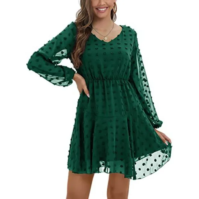 Amy Fashion - Elegant Casual Chiffon Party Vintage Midi Dresses