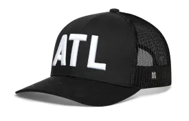 ATL Trucker Hat  |  Black ATL Snapback