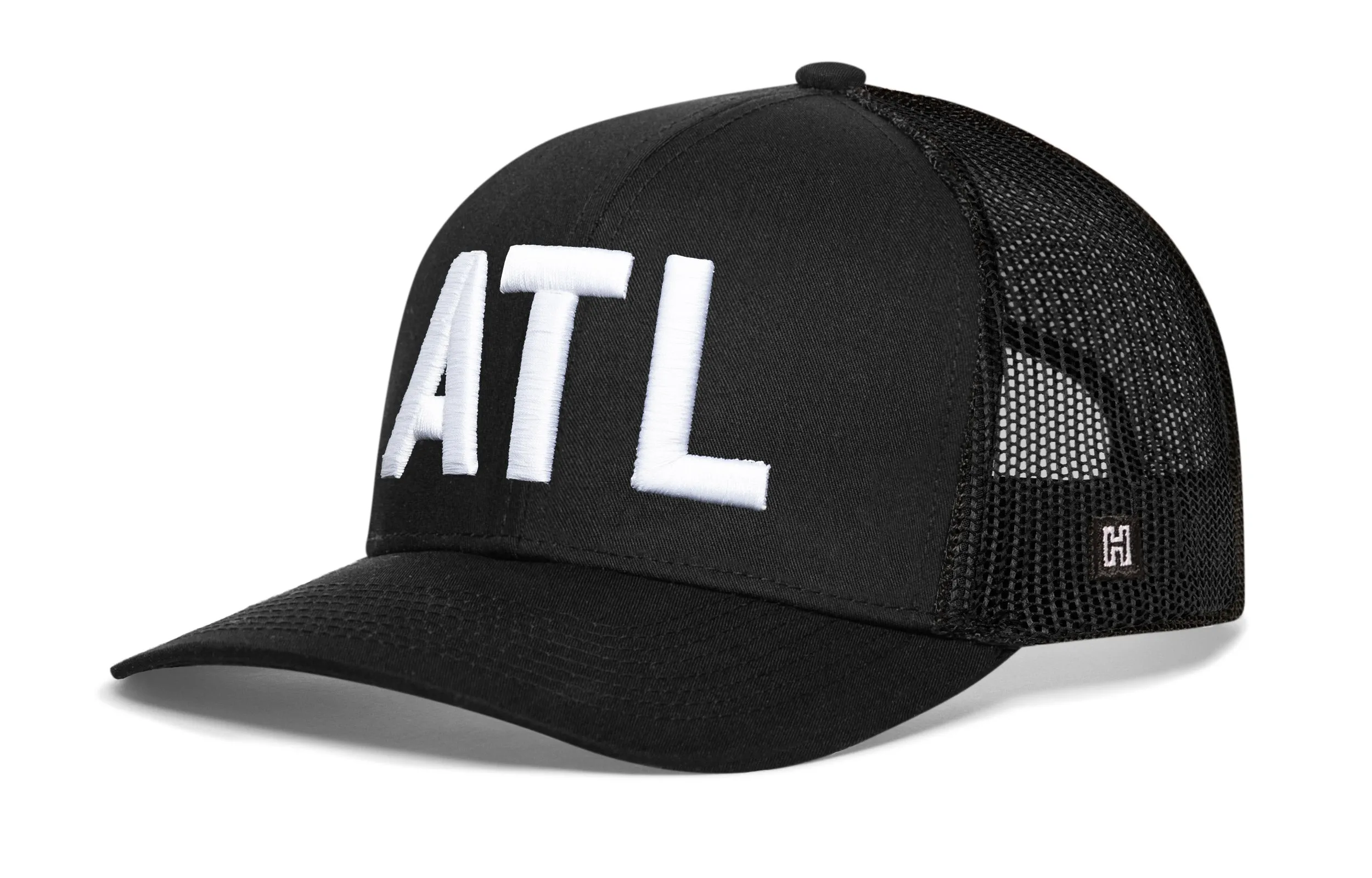 ATL Trucker Hat  |  Black ATL Snapback