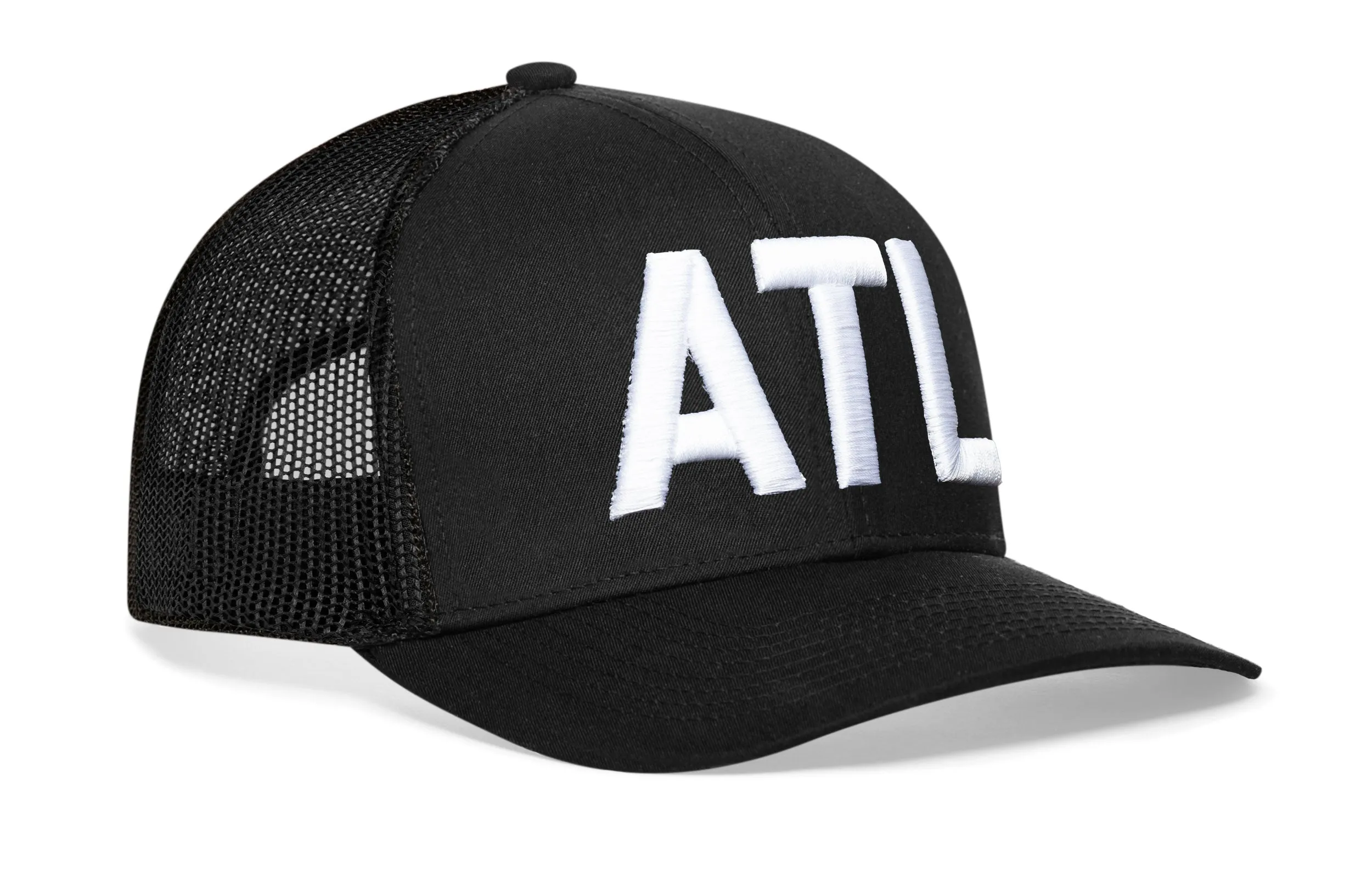 ATL Trucker Hat  |  Black ATL Snapback