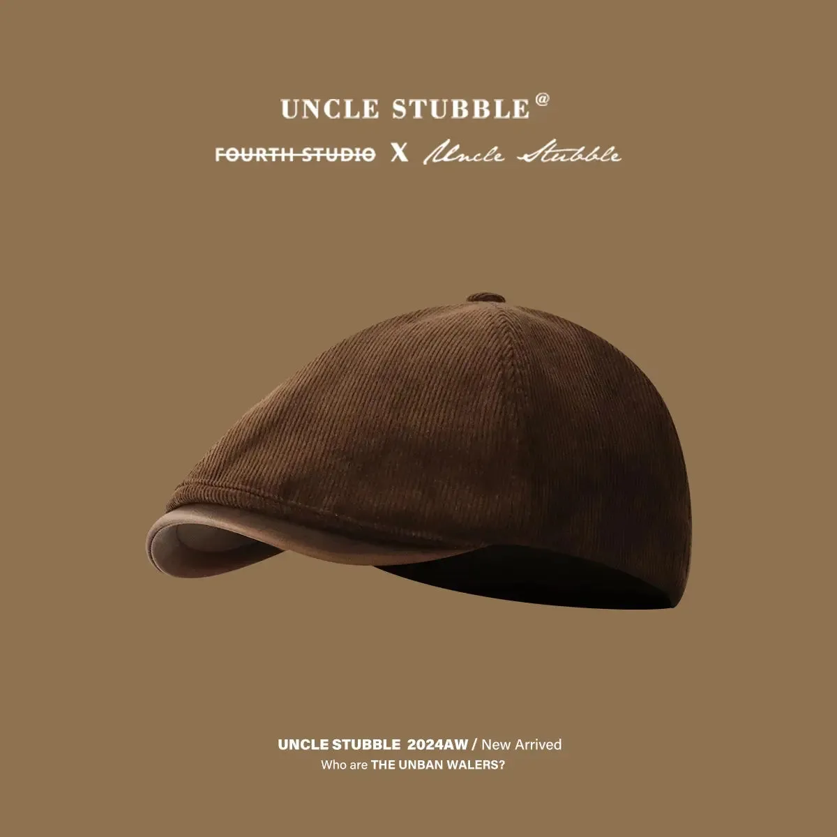 Autumn Winter Retro Corduroy Japanese Style Men and Women Advance Hats