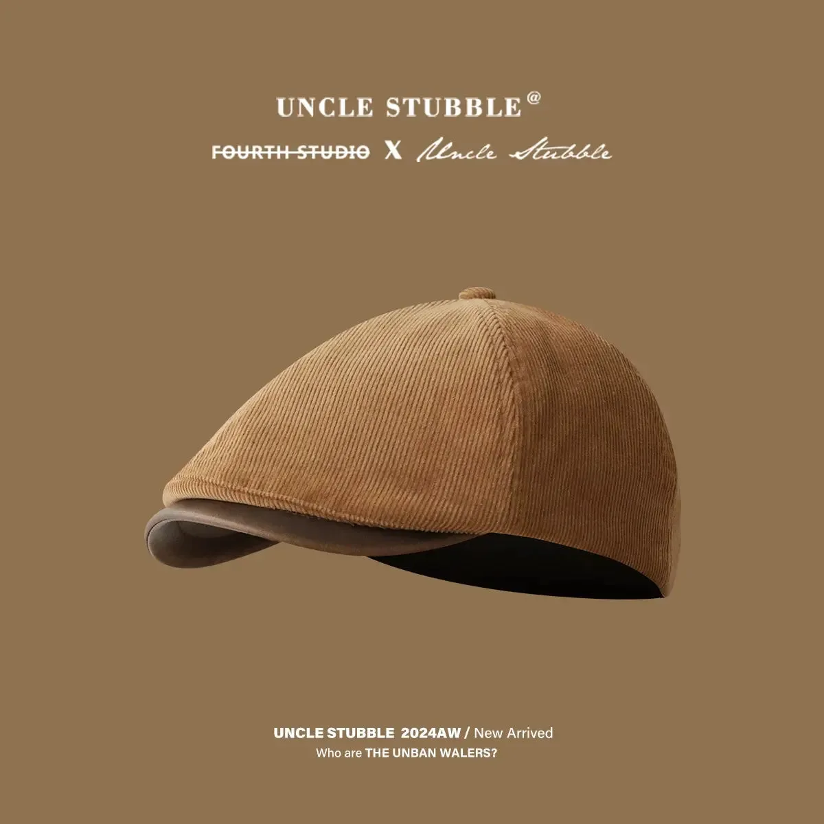 Autumn Winter Retro Corduroy Japanese Style Men and Women Advance Hats