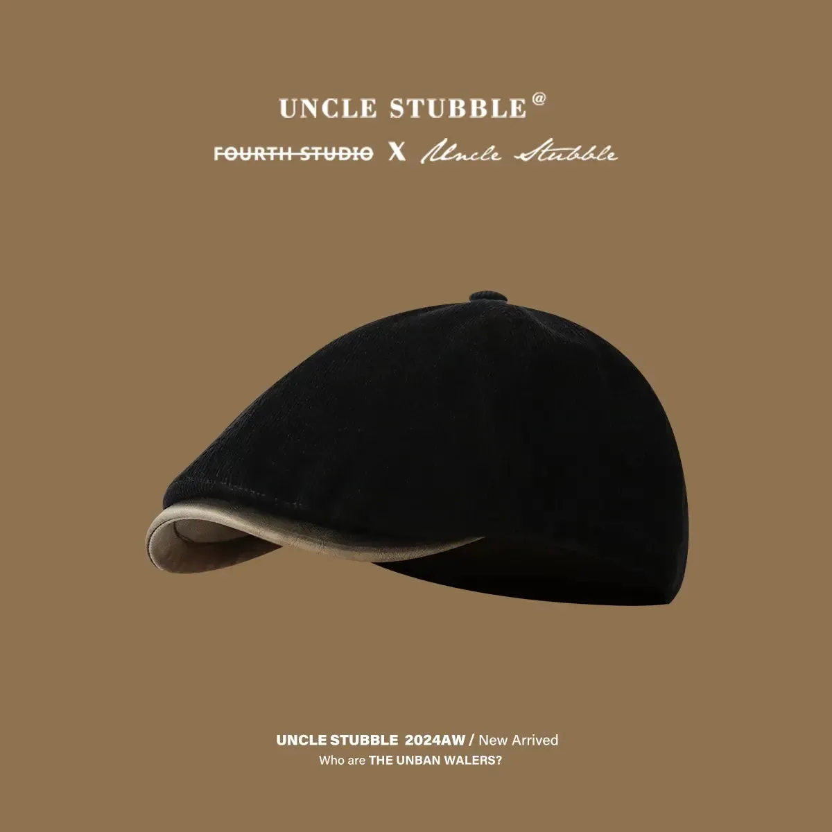 Autumn Winter Retro Corduroy Japanese Style Men and Women Advance Hats