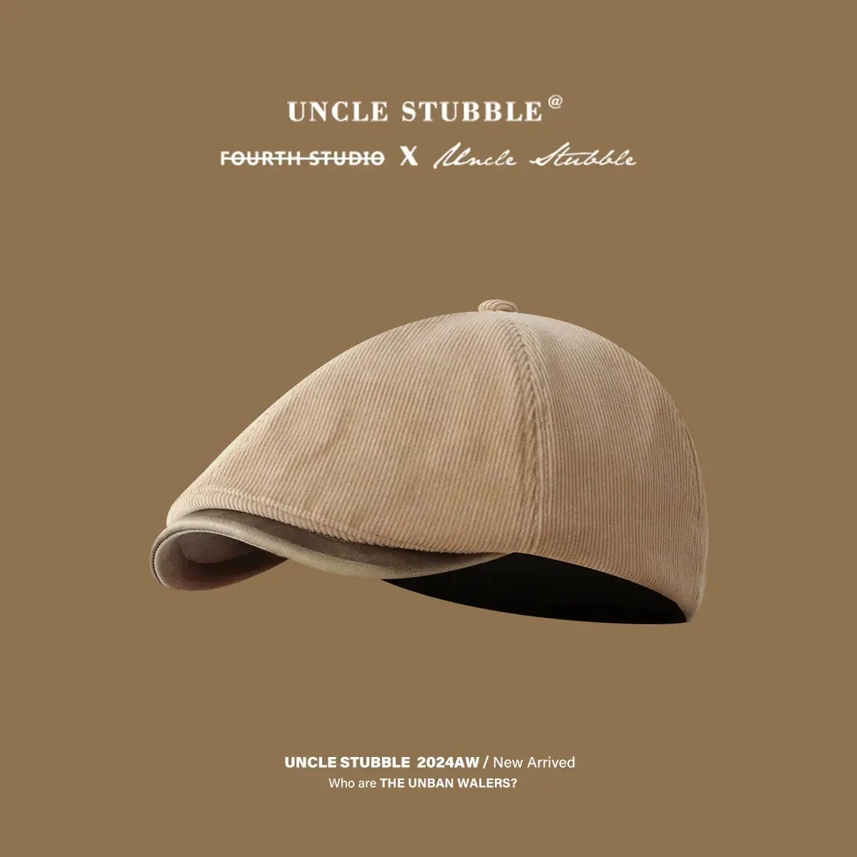 Autumn Winter Retro Corduroy Japanese Style Men and Women Advance Hats