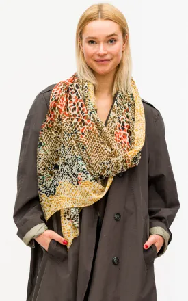 BASC6054 Animal Pattern Print Oblong Scarf