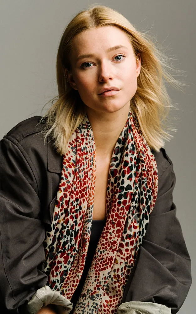 BASC6054 Animal Pattern Print Oblong Scarf