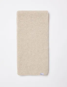 Bhode Bute Pineapple Stitch Scarf (Lambswool) - Ecru