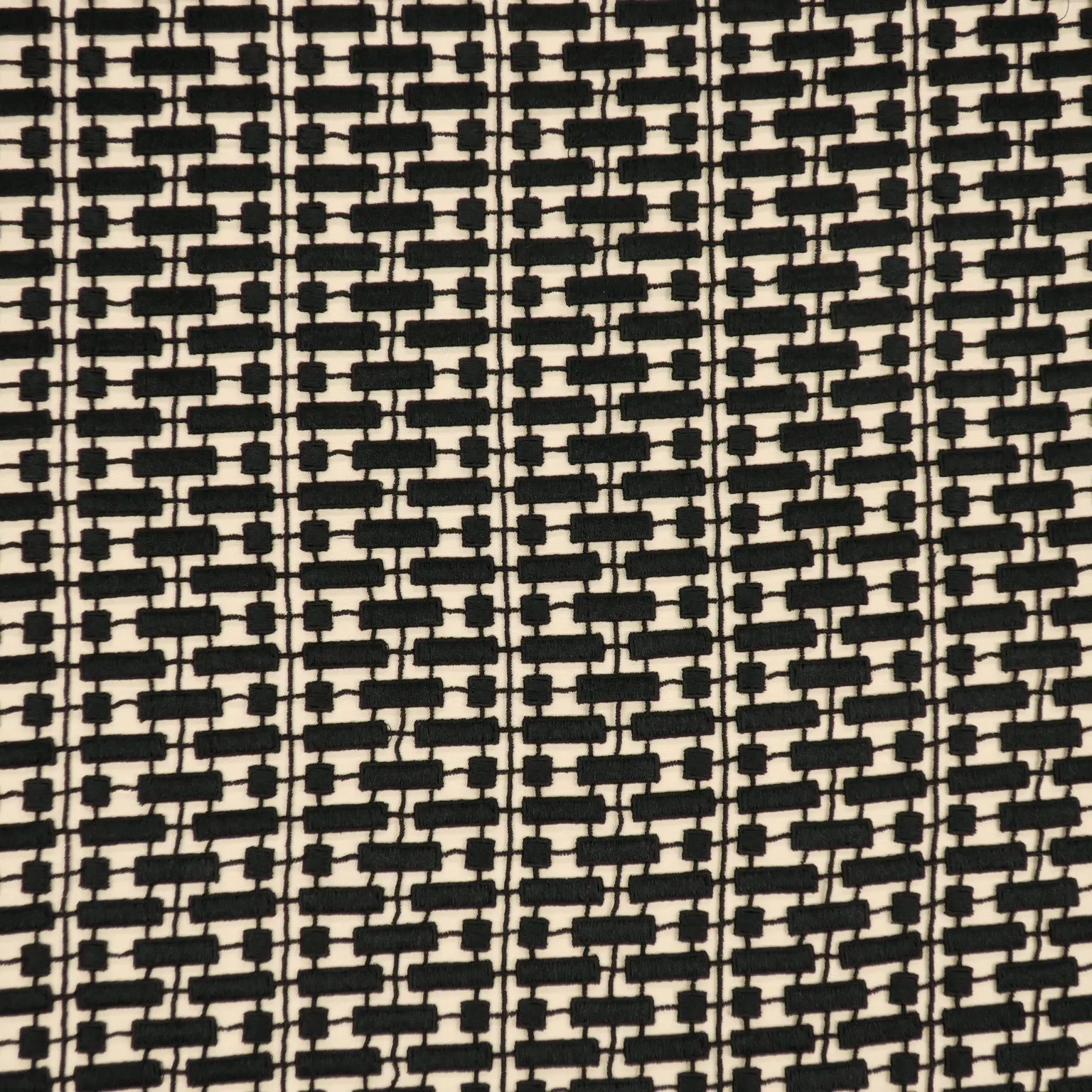 Black Modern Embroidered Guipure Cotton Lace