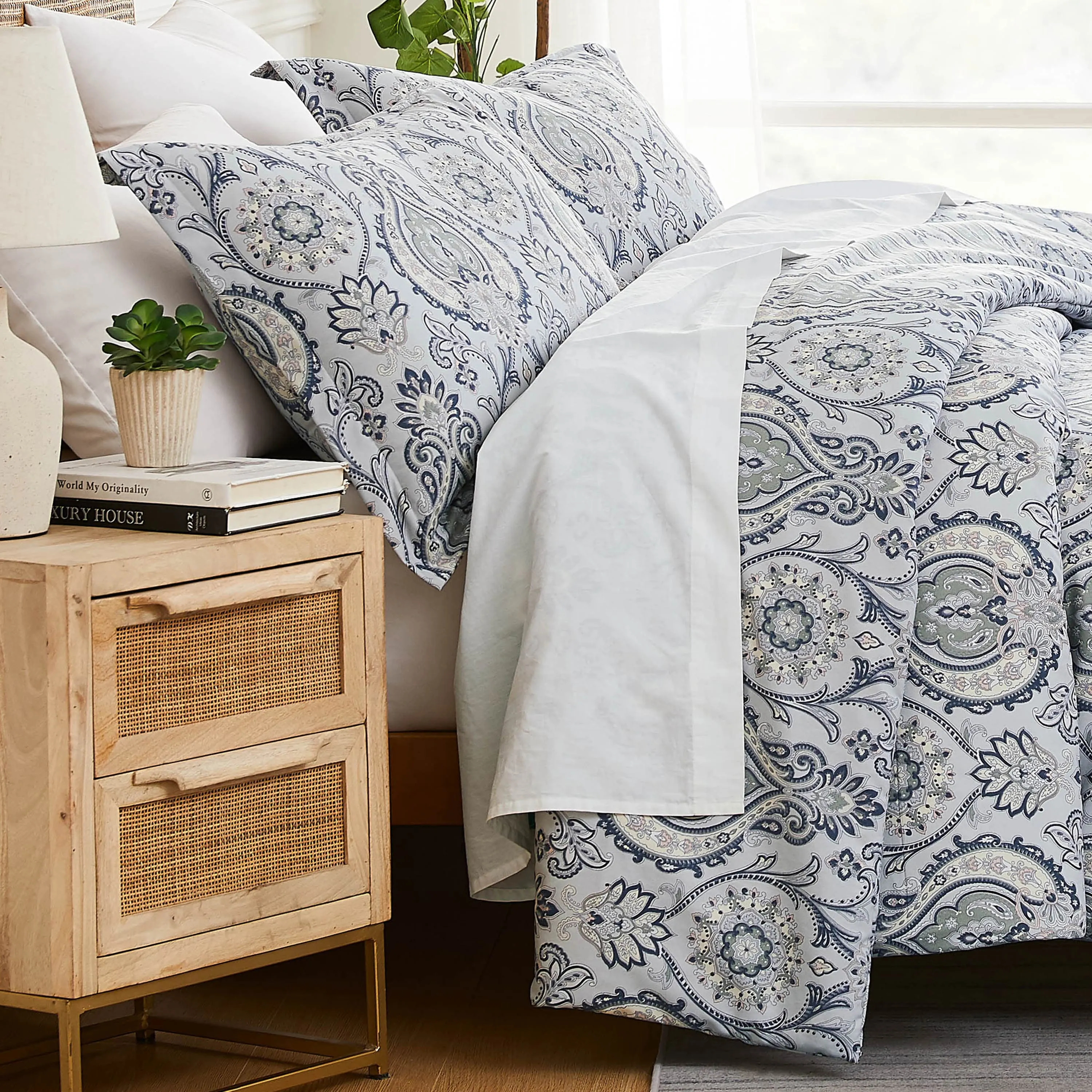 Boho Paisley Duvet Cover Set