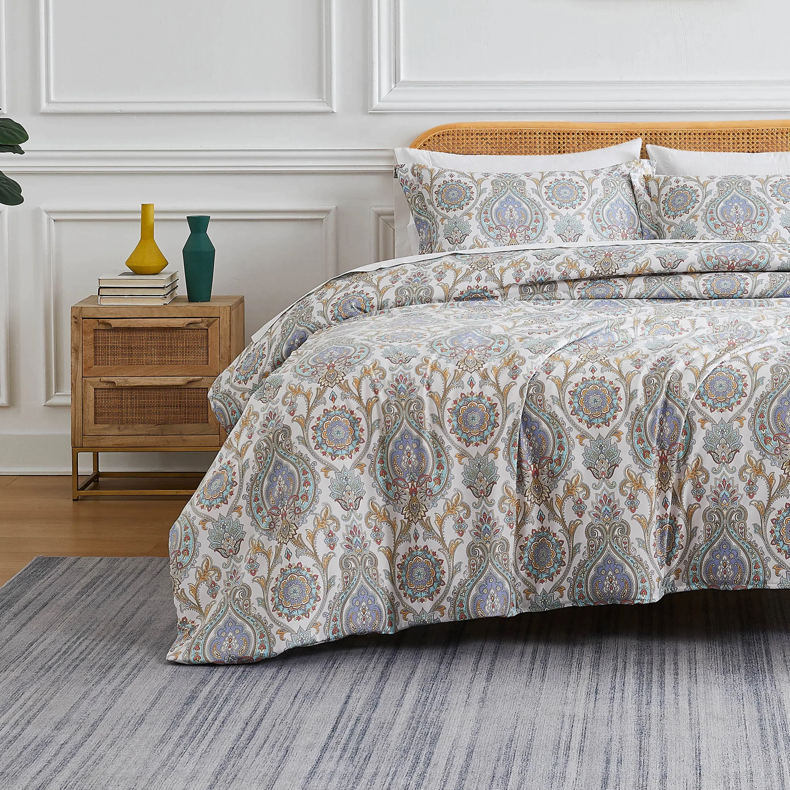 Boho Paisley Duvet Cover Set
