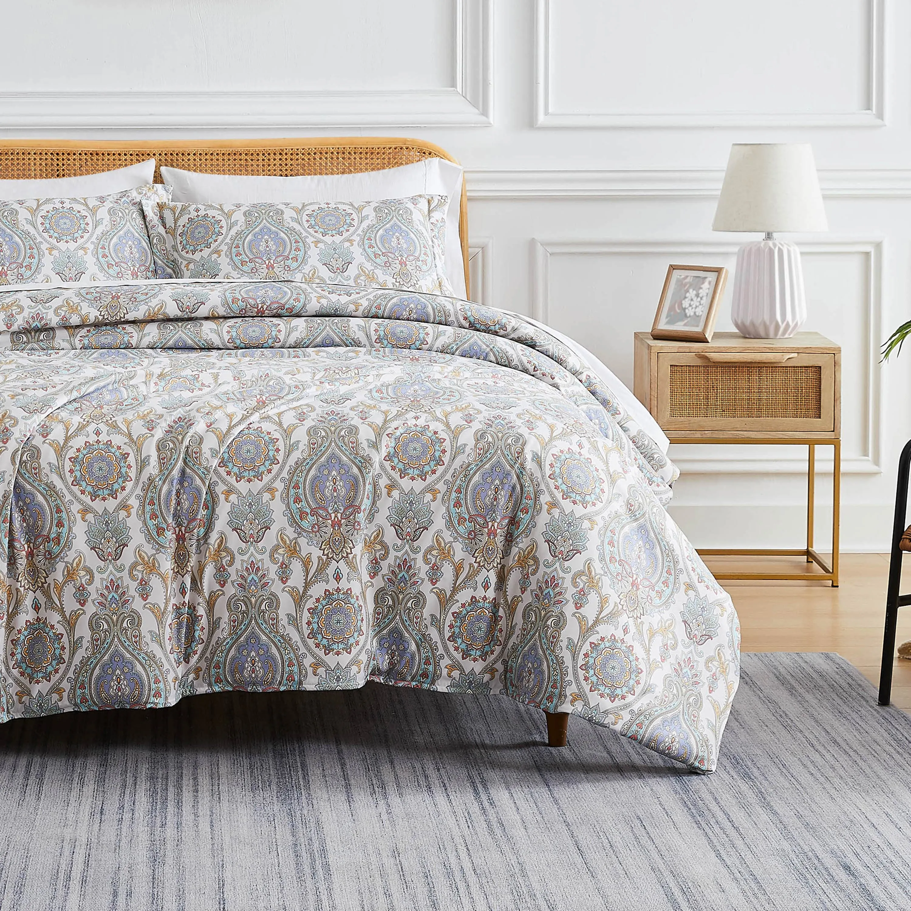 Boho Paisley Duvet Cover Set