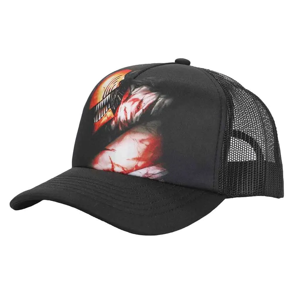 Chainsaw Man - Denji Trucker Hat (Black, Sublimated) - Bioworld