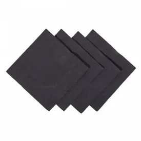Cocktail Napkins Black (24cm x 24cm) 2ply 4000pk