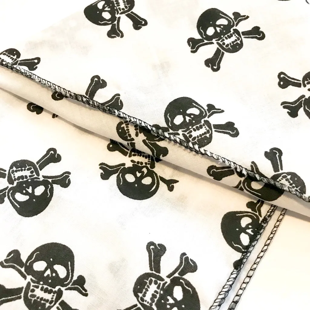 Cotton Chemo Bandana Unisex Skull Crossbones