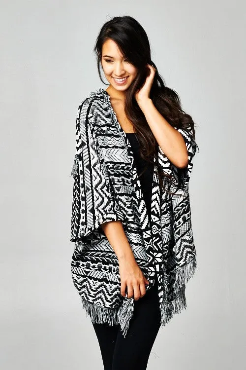 Cozy Southwestern Knit Boho Cardigan