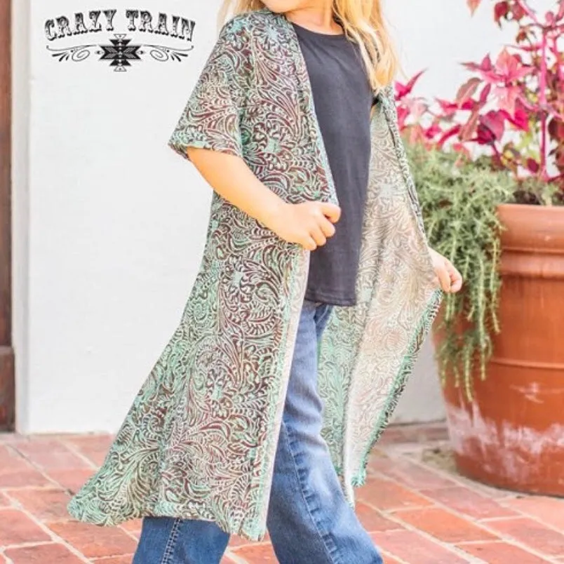 Crazy Train Caboose Kids Paisley Praise Duster