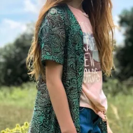 Crazy Train Caboose Kids Paisley Praise Duster