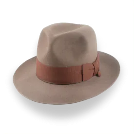 Customizable Light Brown Indy Fedora for Unique Style | The Pharaoh