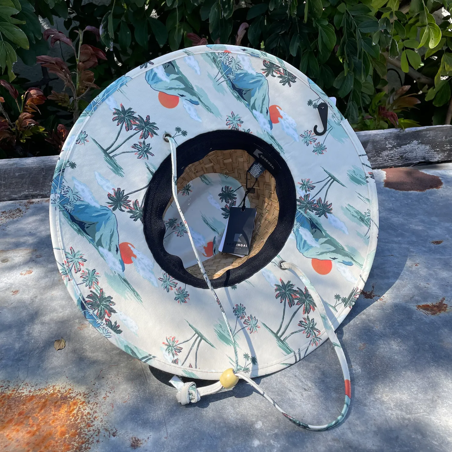 D Woolamai surf straw hat- stone