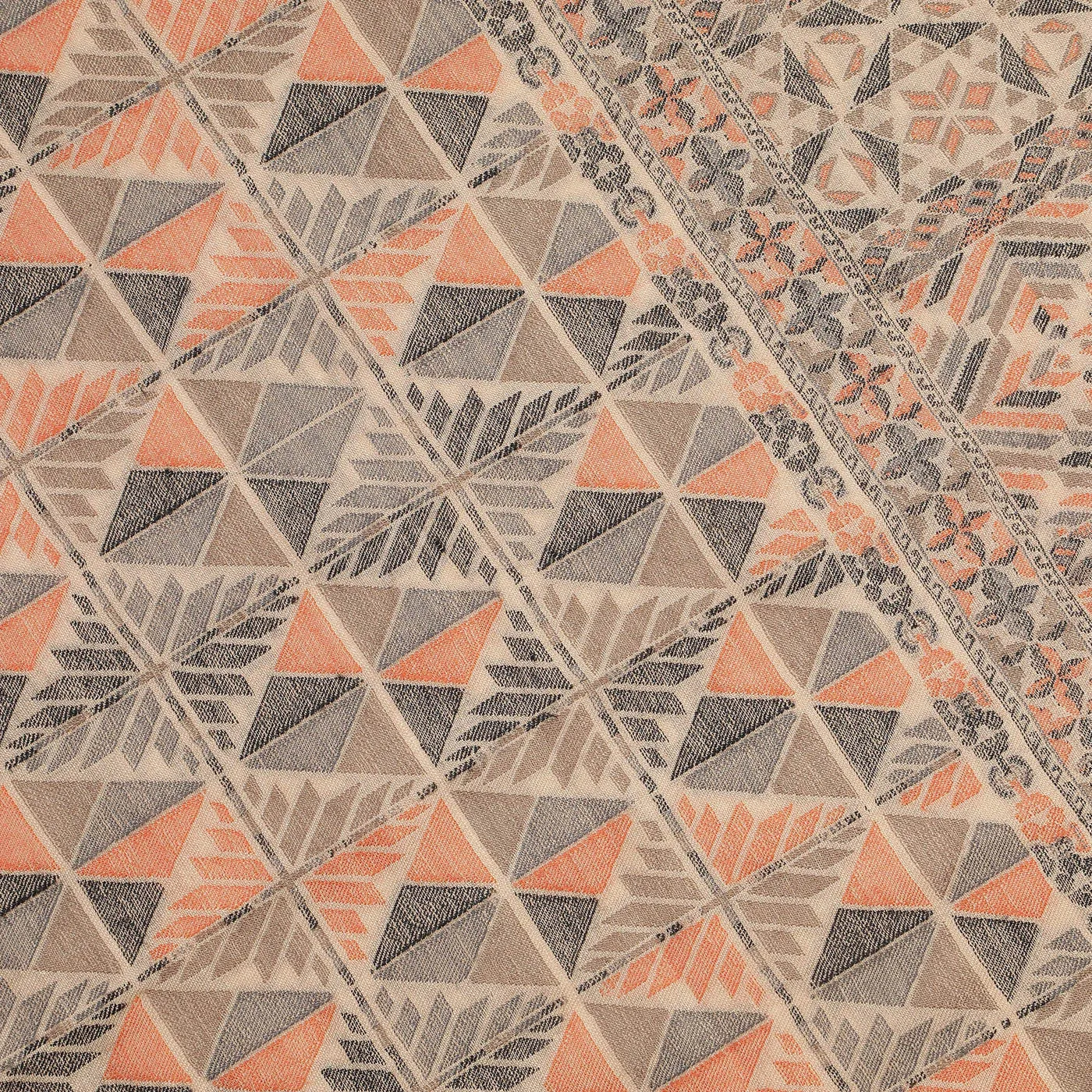 Daksh Dark Beige Wool Jacquard Lohi