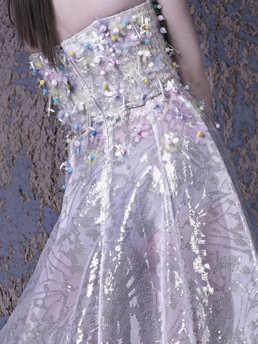 EMBROIDERED LACE DRESS