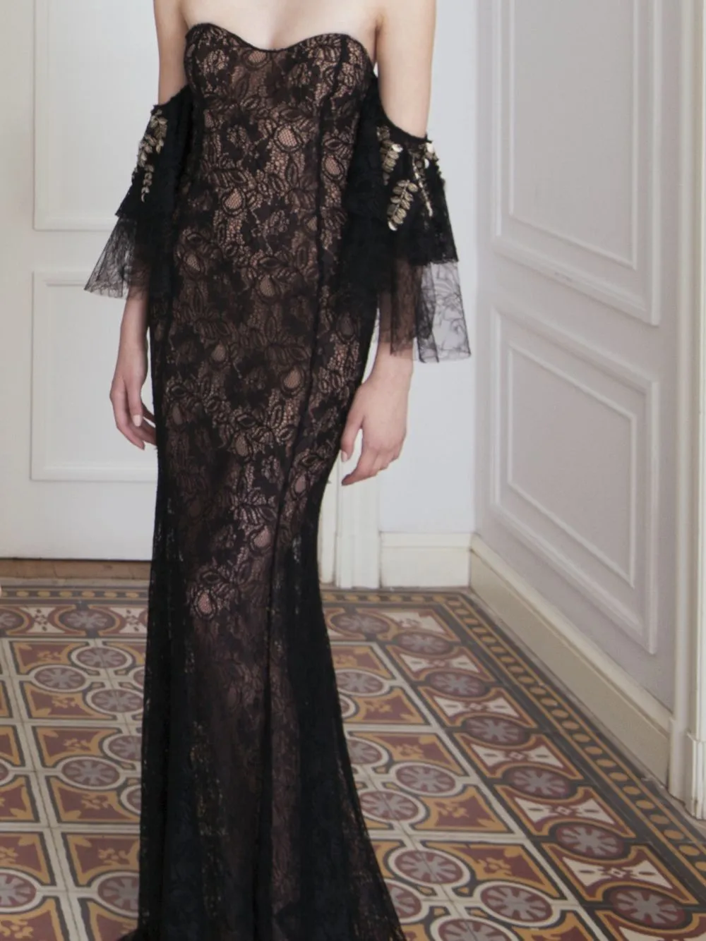 Embroidered Lace Dress