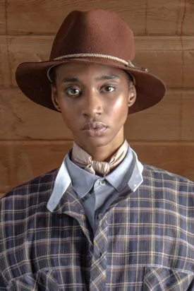 felted wool fedora rust