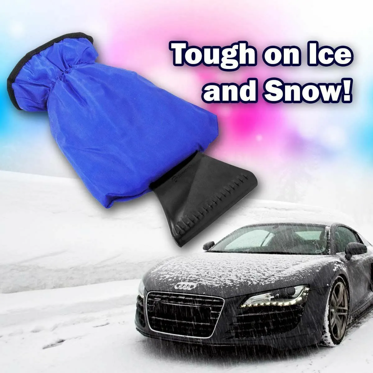 Fleece Lined Ice Scraper Mitt