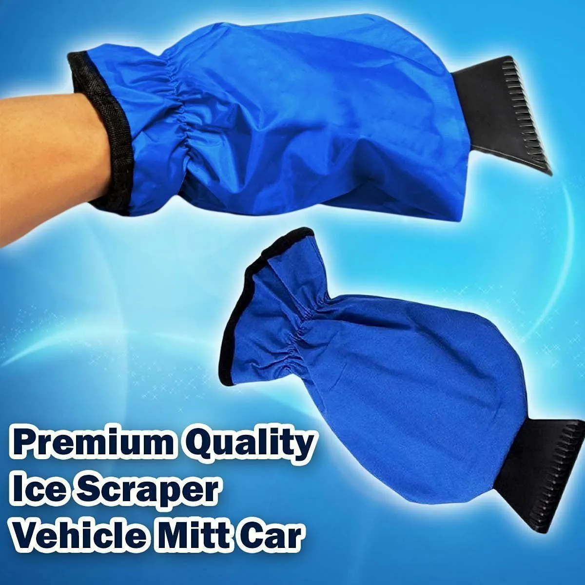 Fleece Lined Ice Scraper Mitt