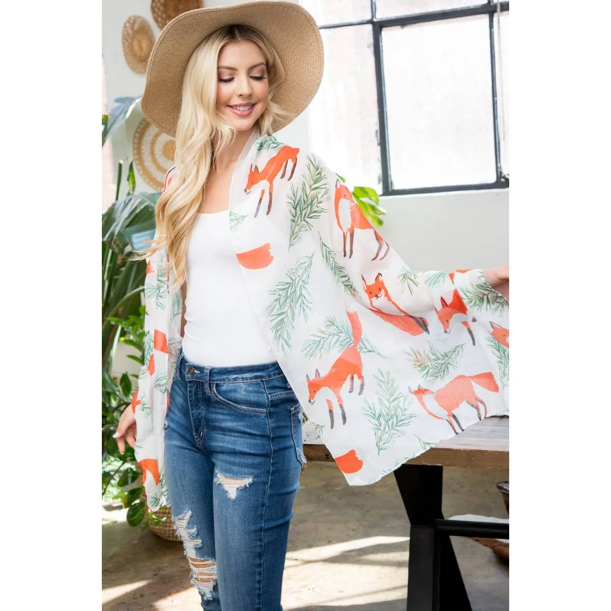 Fox Print Scarf