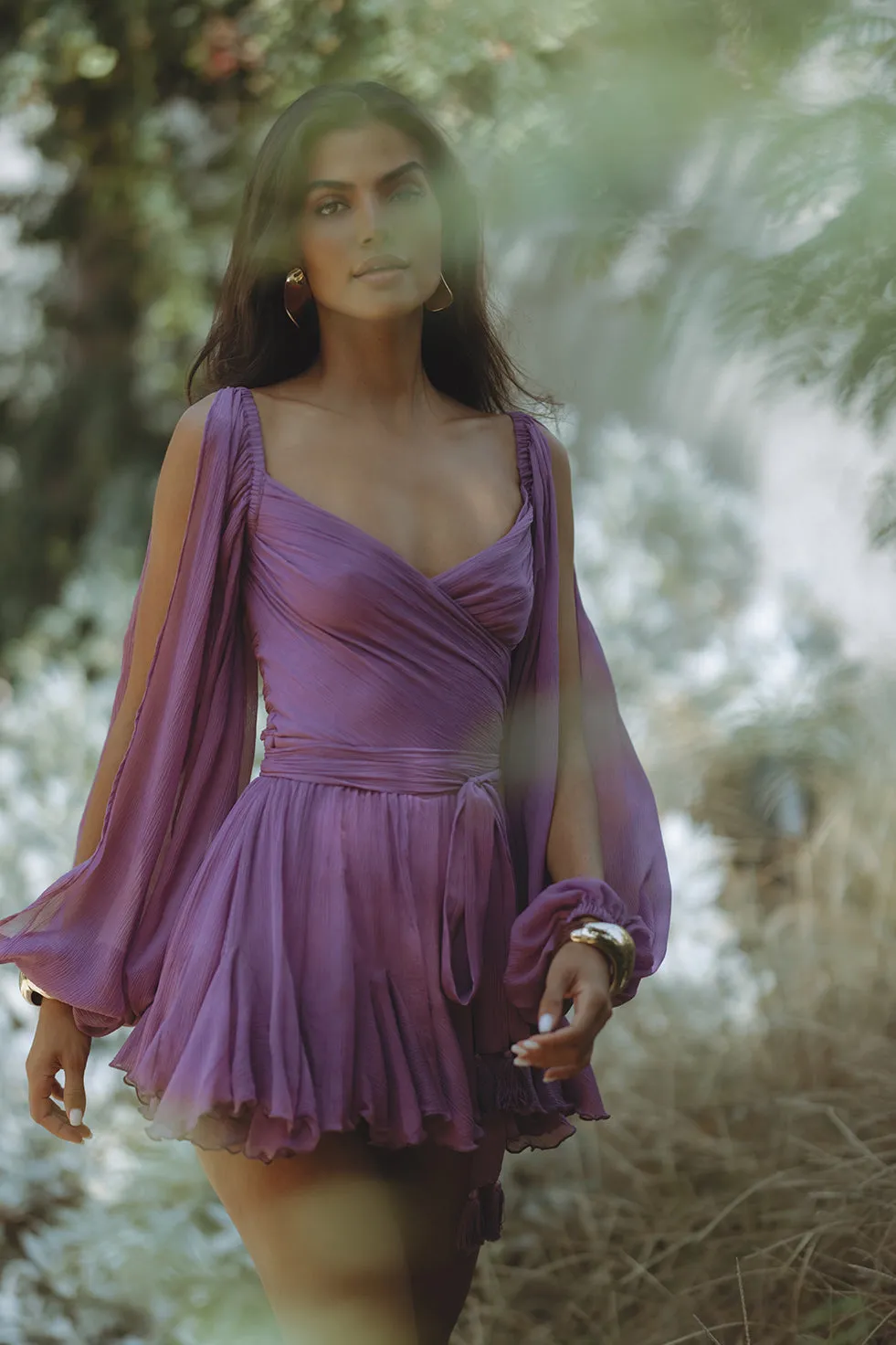 GAIA MINI DRESS - LAVENDER