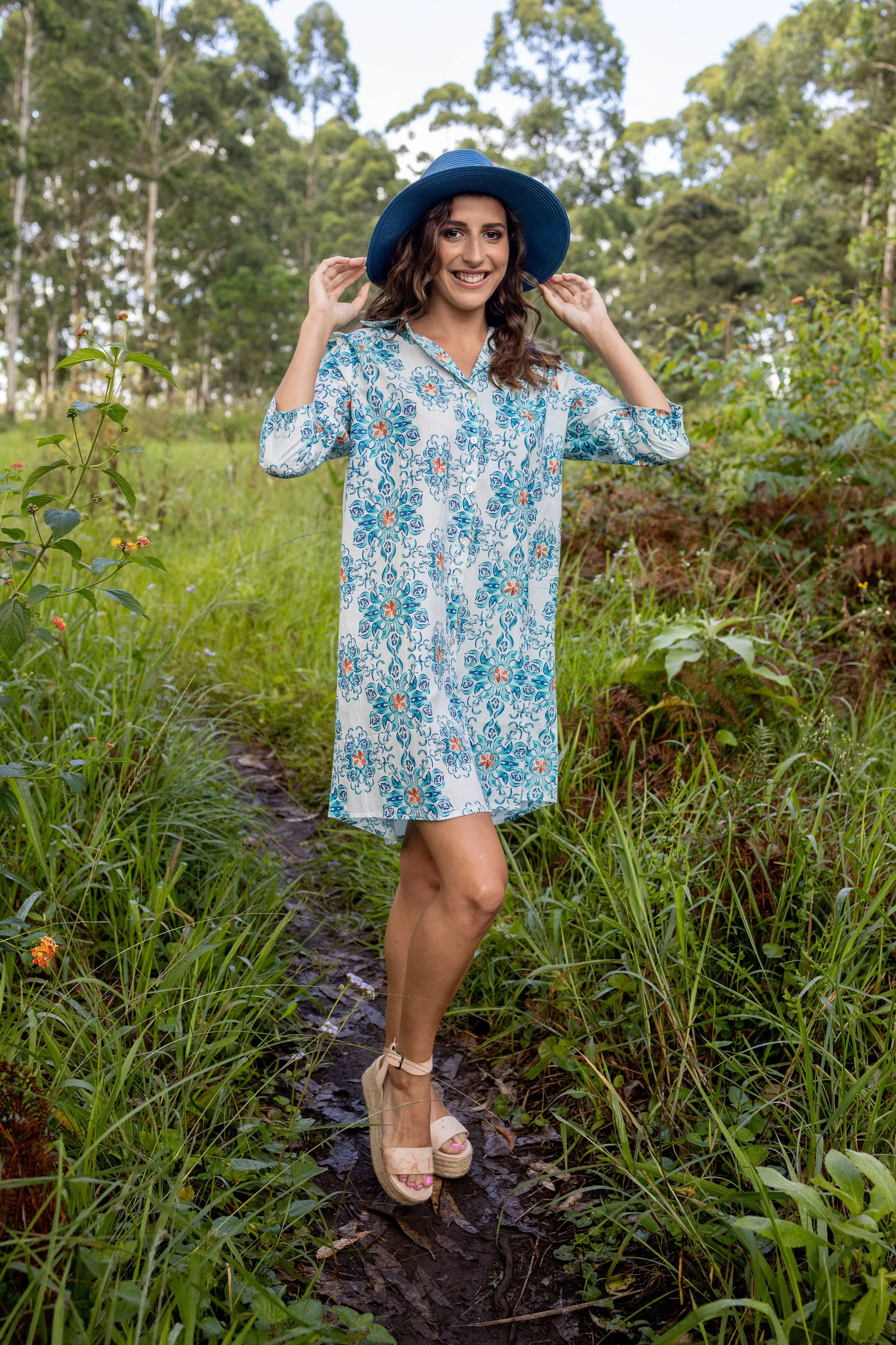 Gerry Fedora Sun Hat Blue
