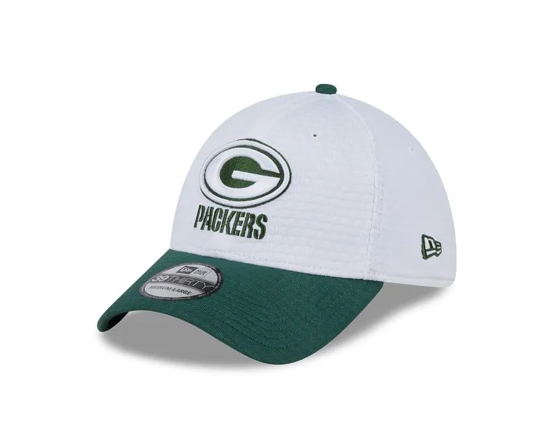 Green Bay Packers 2024 Training White 39THIRTY Stretch Fit