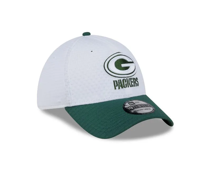 Green Bay Packers 2024 Training White 39THIRTY Stretch Fit