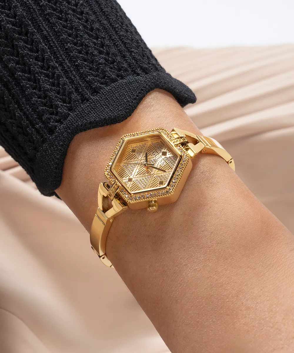 GUESS Ladies Gold Tone Analog Watch