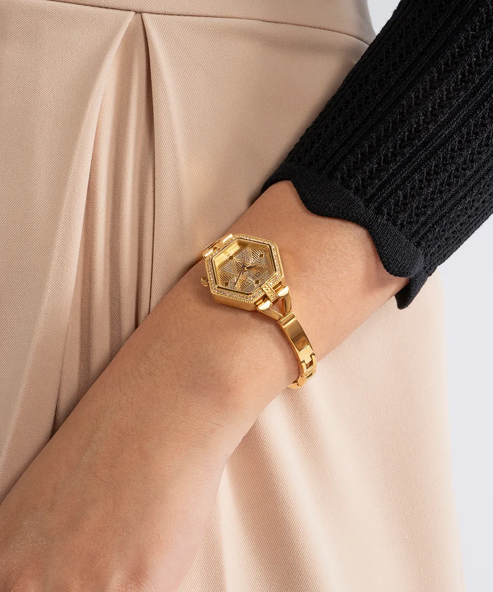 GUESS Ladies Gold Tone Analog Watch