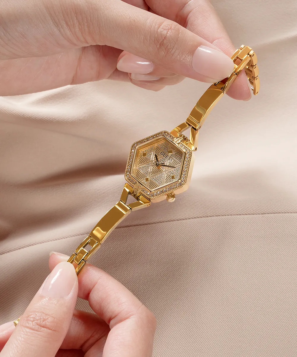 GUESS Ladies Gold Tone Analog Watch