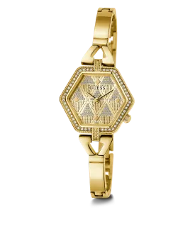 GUESS Ladies Gold Tone Analog Watch