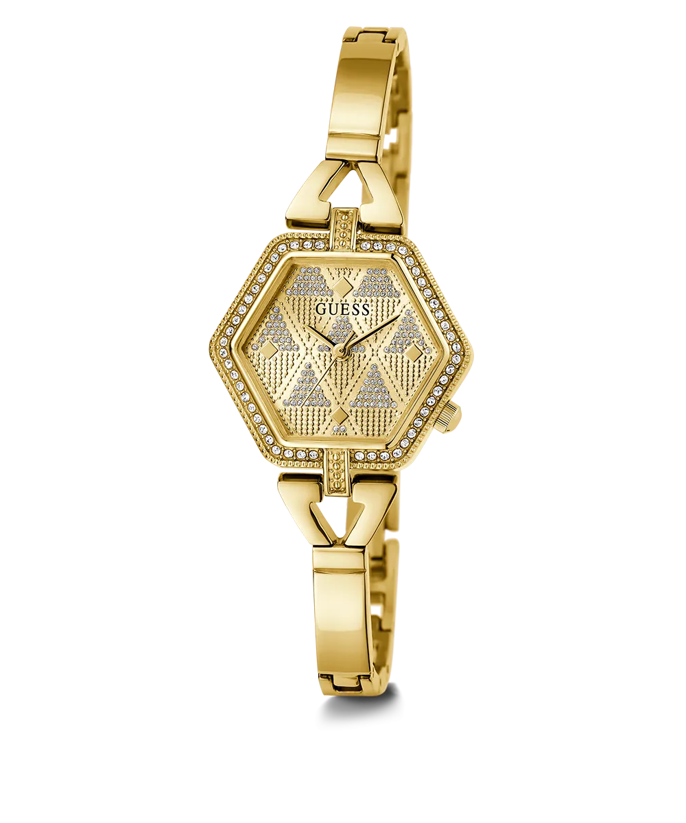 GUESS Ladies Gold Tone Analog Watch