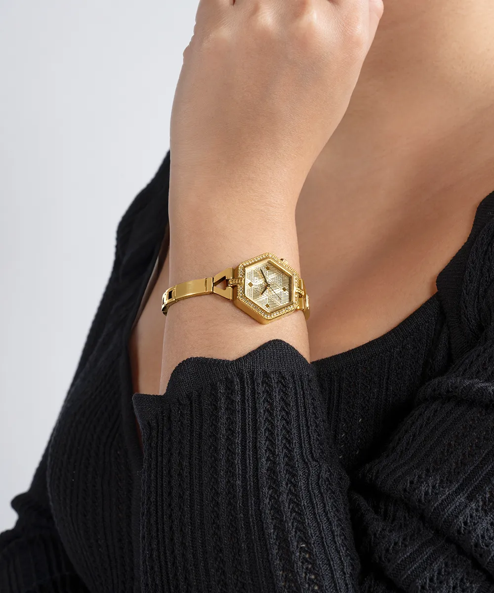 GUESS Ladies Gold Tone Analog Watch