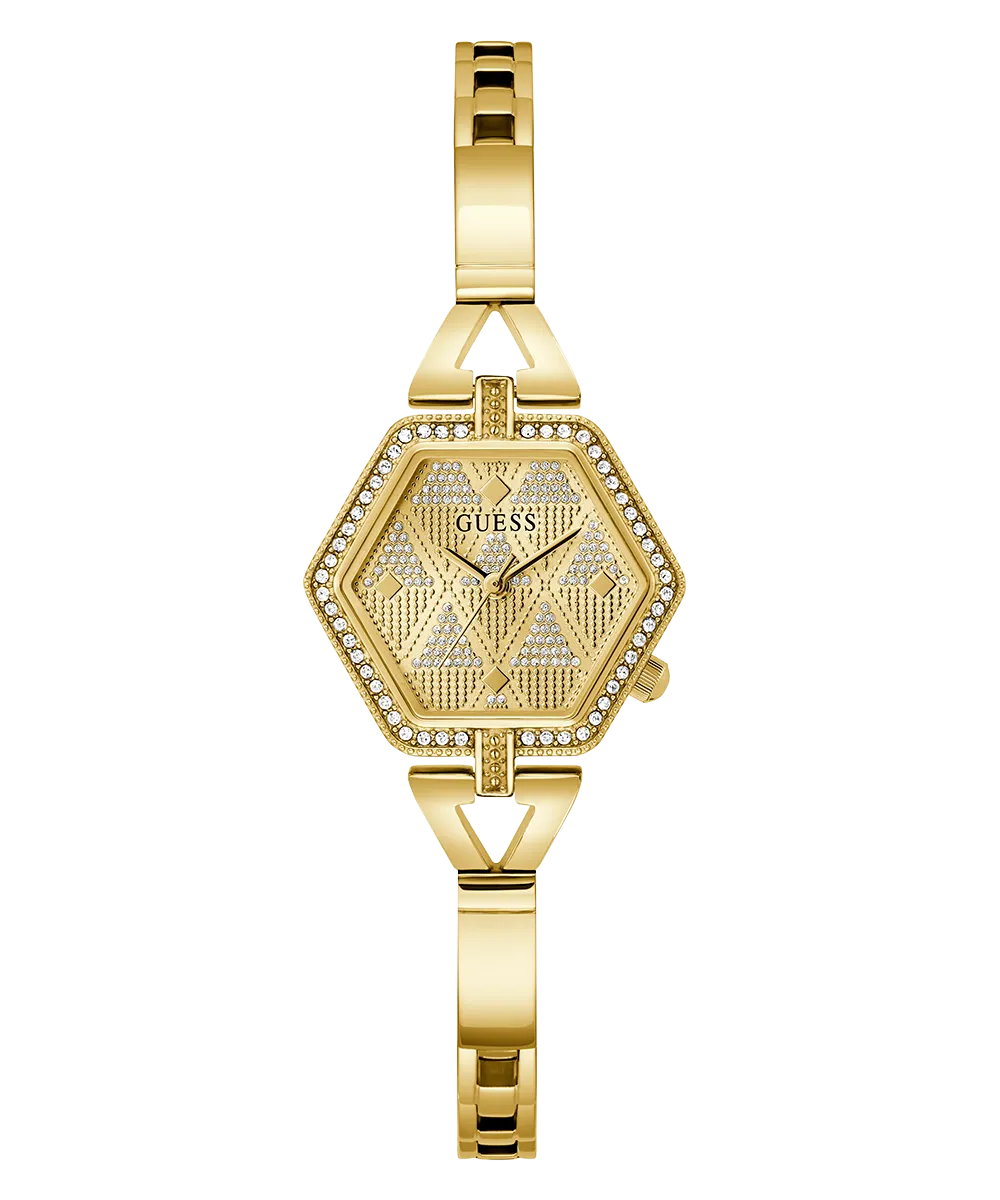 GUESS Ladies Gold Tone Analog Watch
