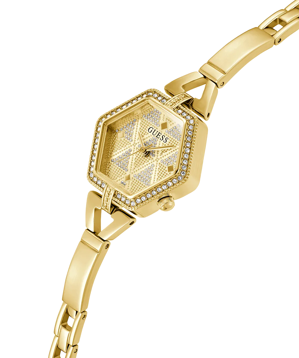 GUESS Ladies Gold Tone Analog Watch