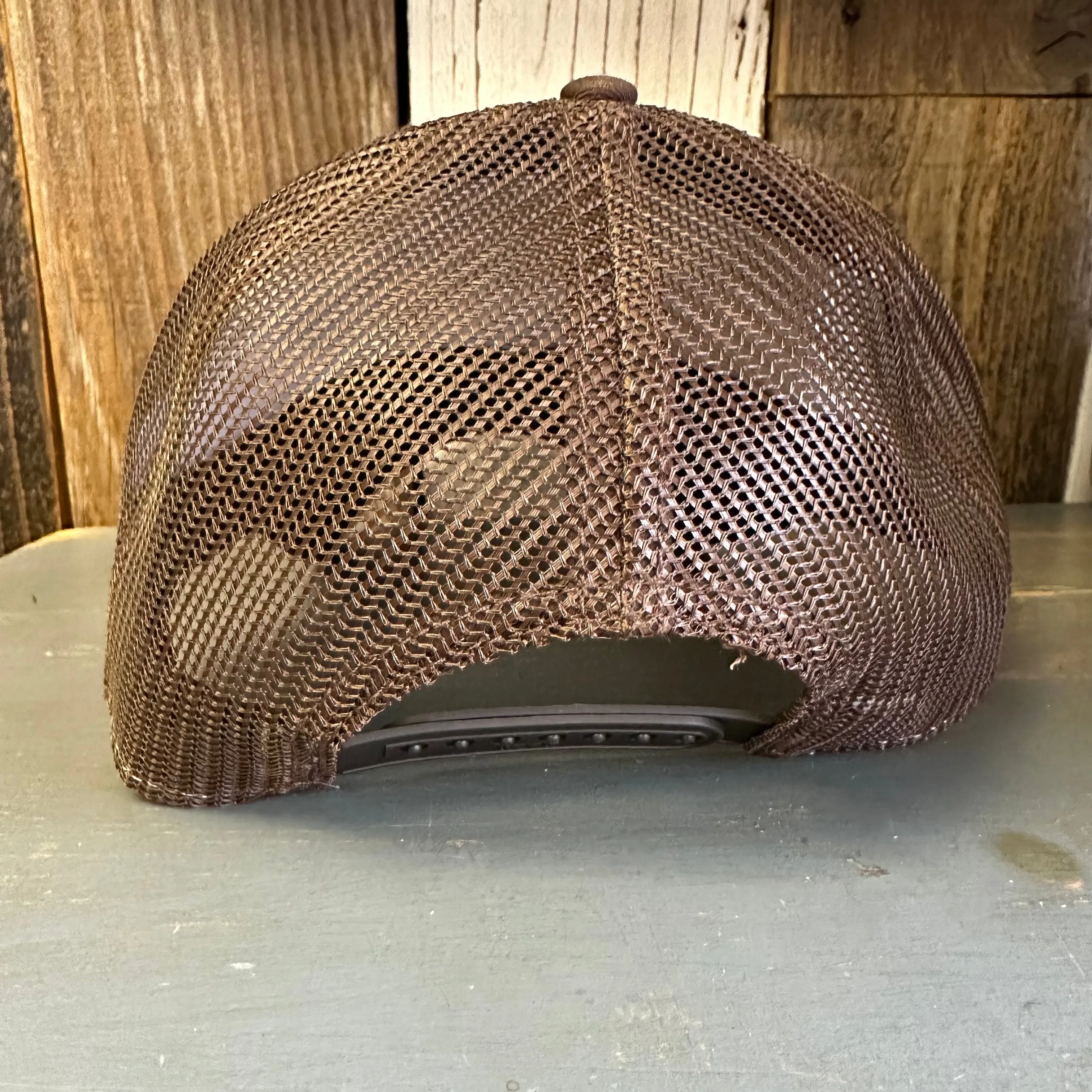 Hermosa Beach FIESTA Premium Cork Low Profile Mesh Back Trucker Hat - (Brown/Cork)